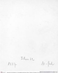 Historisches Foto (Rückseite) von Cracensigillatus gracilirostrus (Robins, Feldmann & Schweitzer, 2013) (NHMW-AFW-GEO-BACHMAYER-FOTO-1990-0041-1327)
